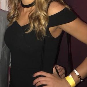 black cocktail dress